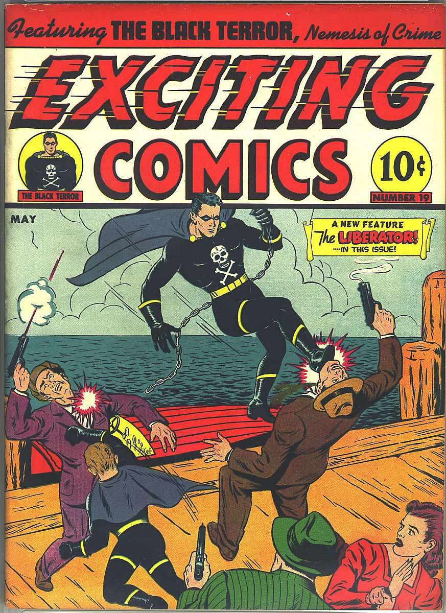 Comic Book Cover For Exciting Comics 19