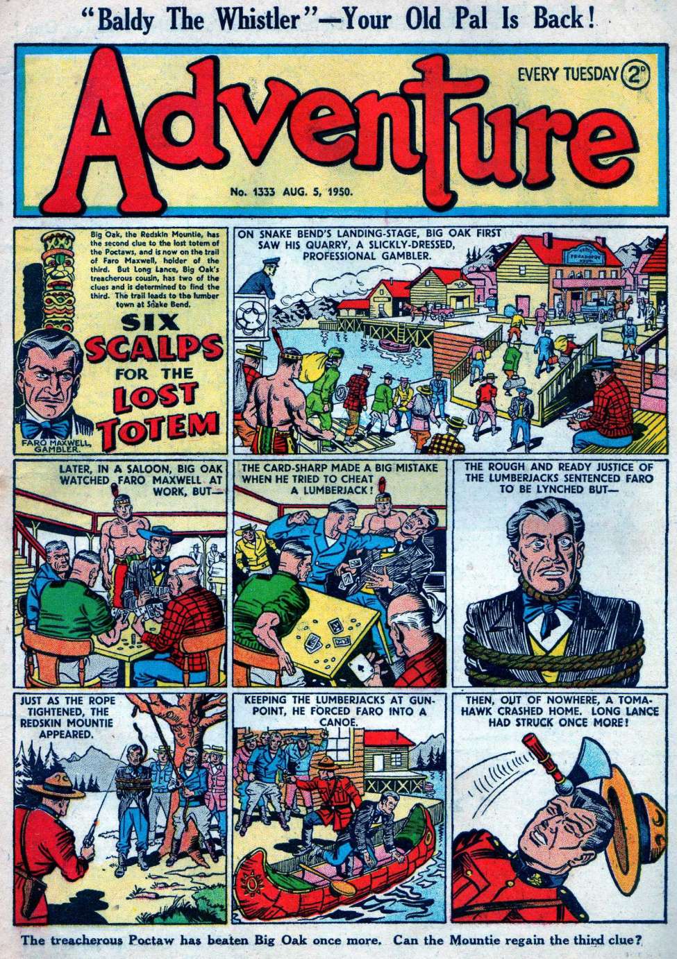 Comic Book Cover For Adventure 1333