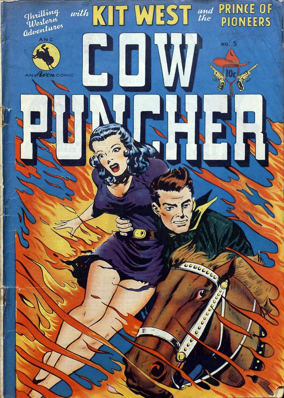 Comic Book Cover For Cow Puncher Comics 5