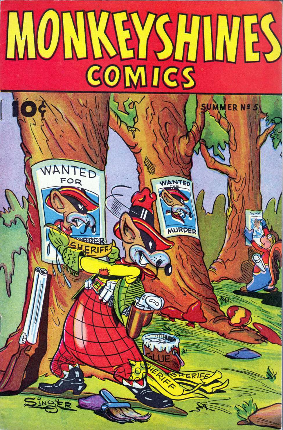 Comic Book Cover For Monkeyshines Comics 5