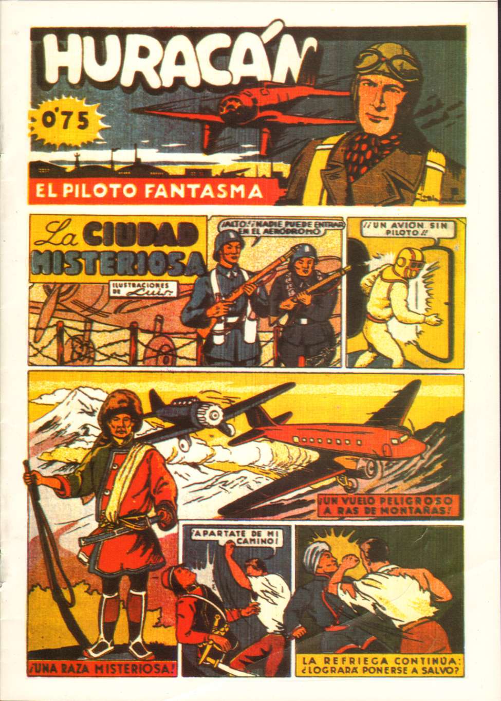 Comic Book Cover For Huracan El Piloto Fantasma 5 - La Ciudad Misteriosa