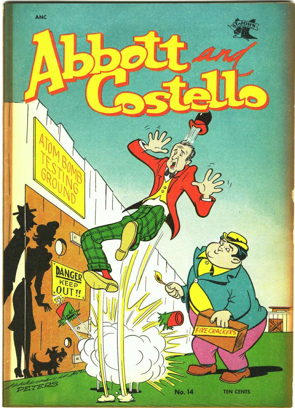 Comic Book Cover For Abbott and Costello Comics 14
