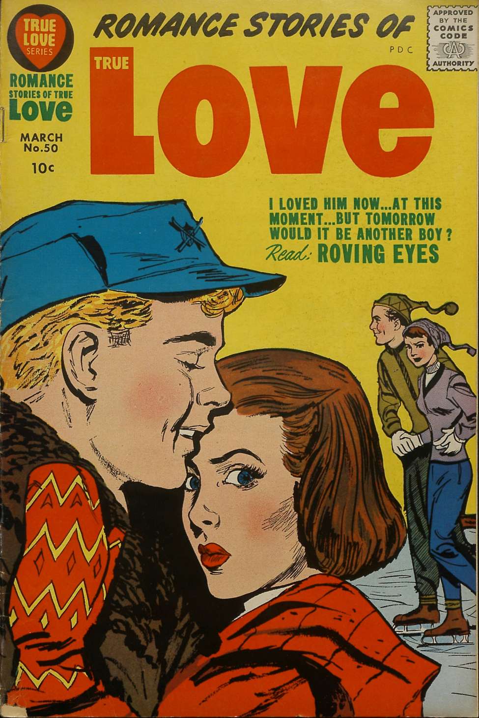 Comic Book Cover For Romance Stories of True Love 50