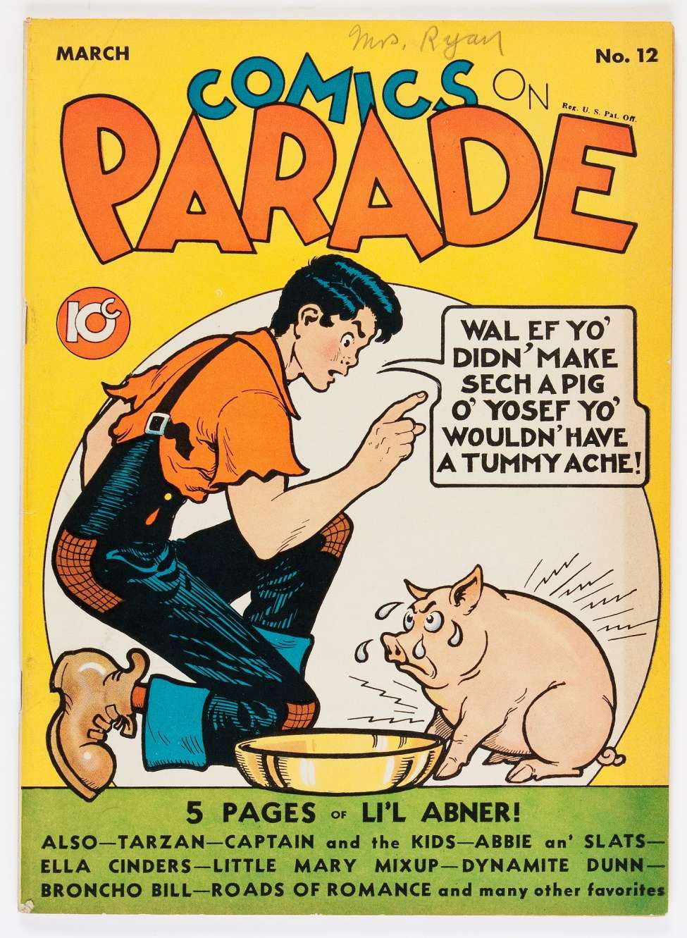 Comic Book Cover For Comics on Parade 12