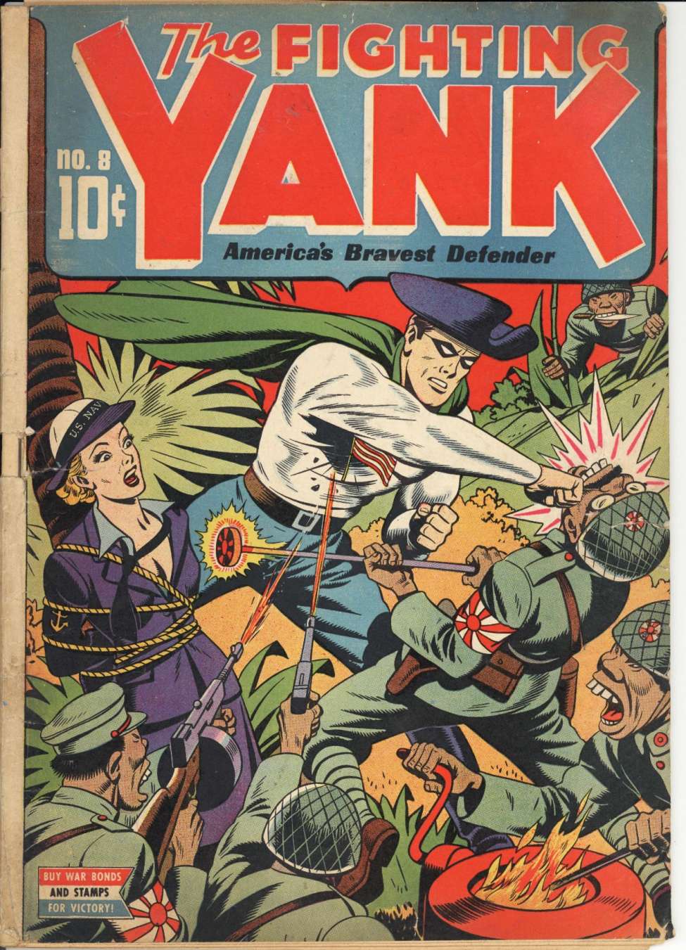 Comic Book Cover For The Fighting Yank 8