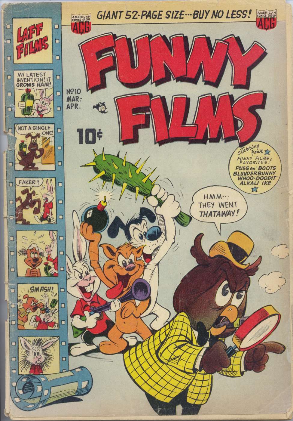 Comic Book Cover For Funny Films 10 (inc) - Version 2