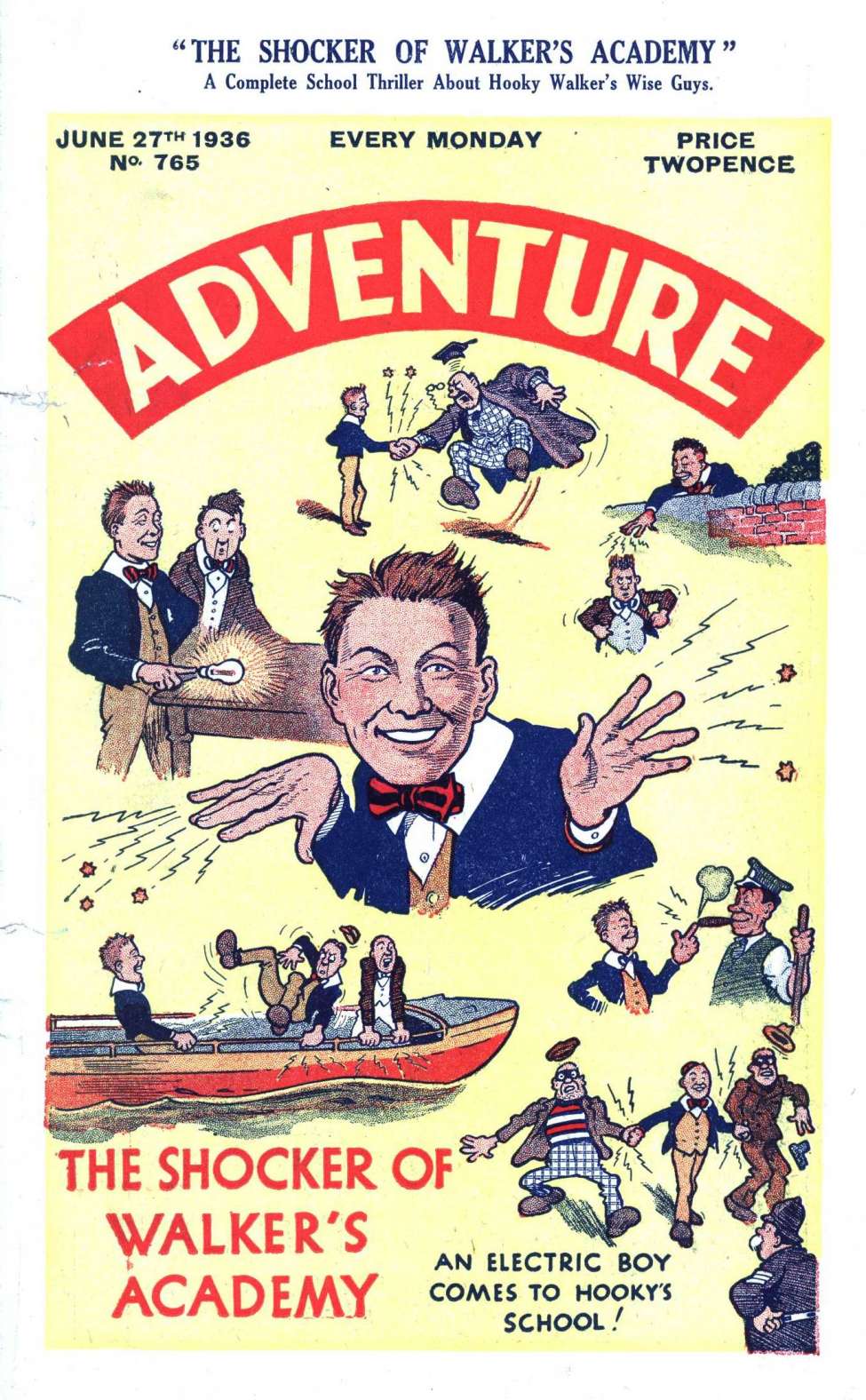 Book Cover For Adventure 765 - The Shocker of Walker's Academy