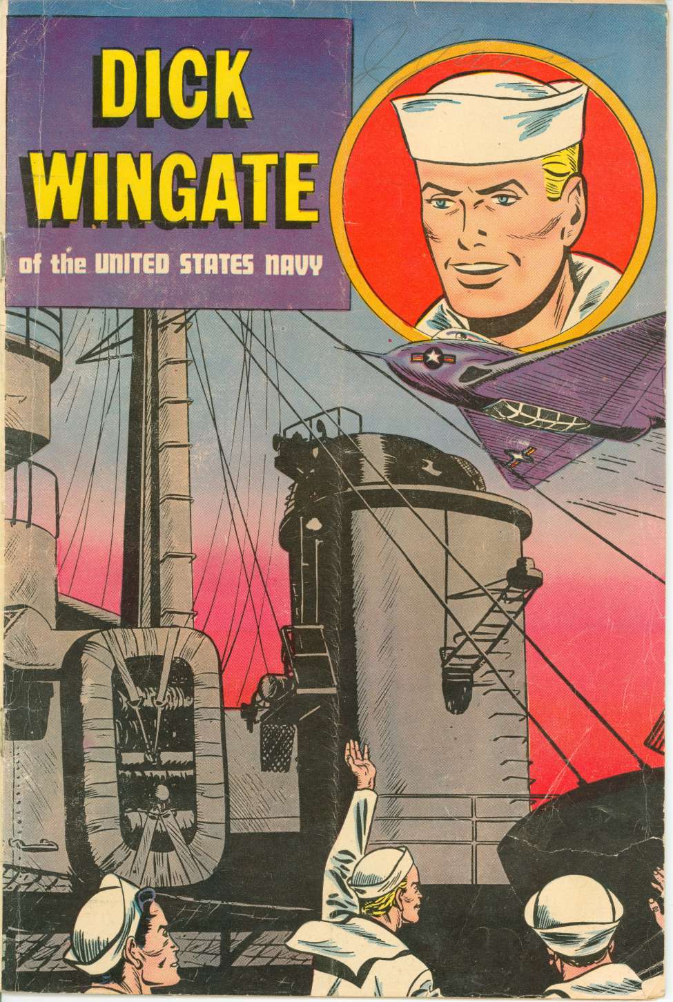 Comic Book Cover For Dick Wingate of the United States Navy