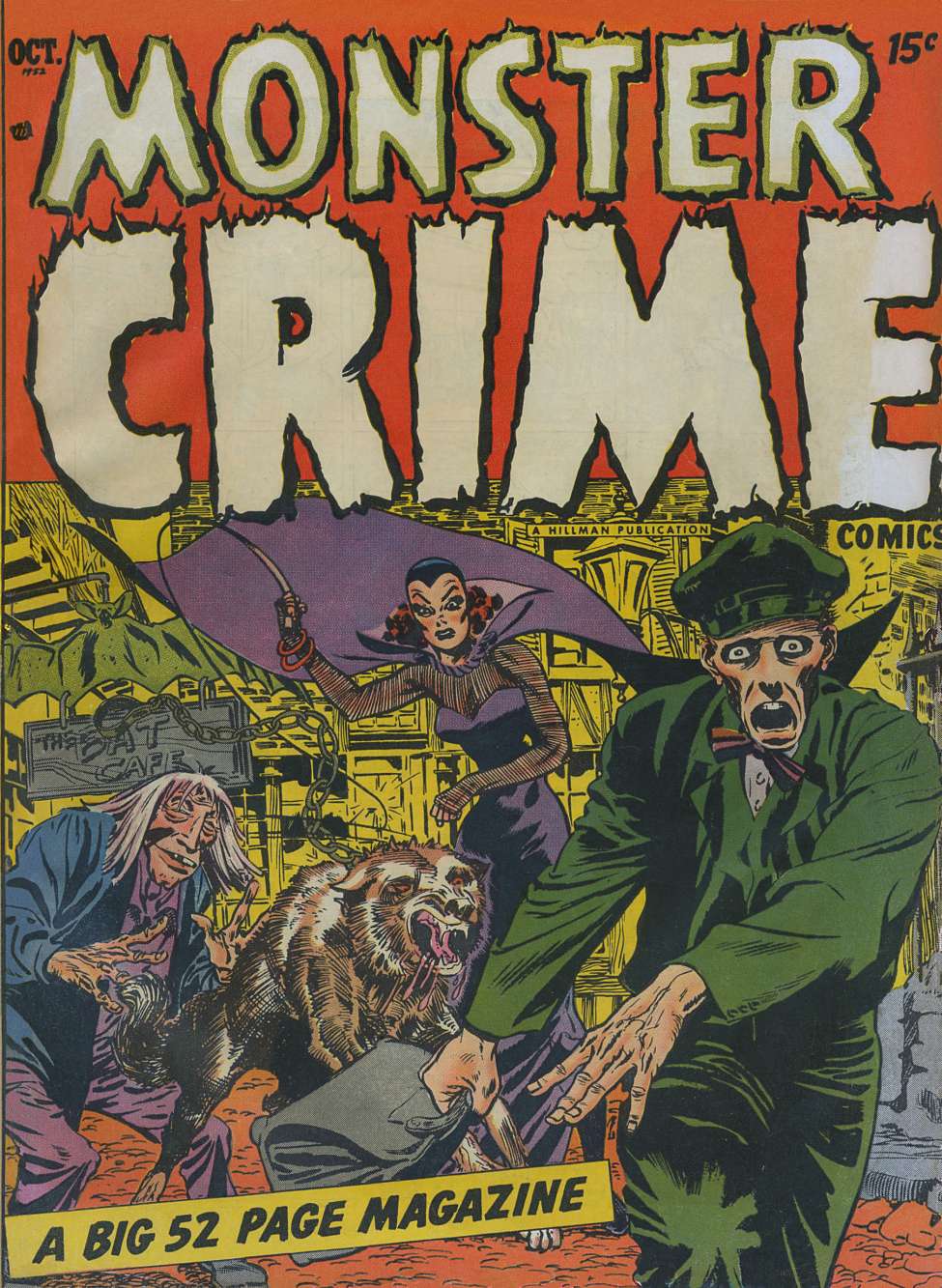 Comic Book Cover For Monster Crime Comics 1