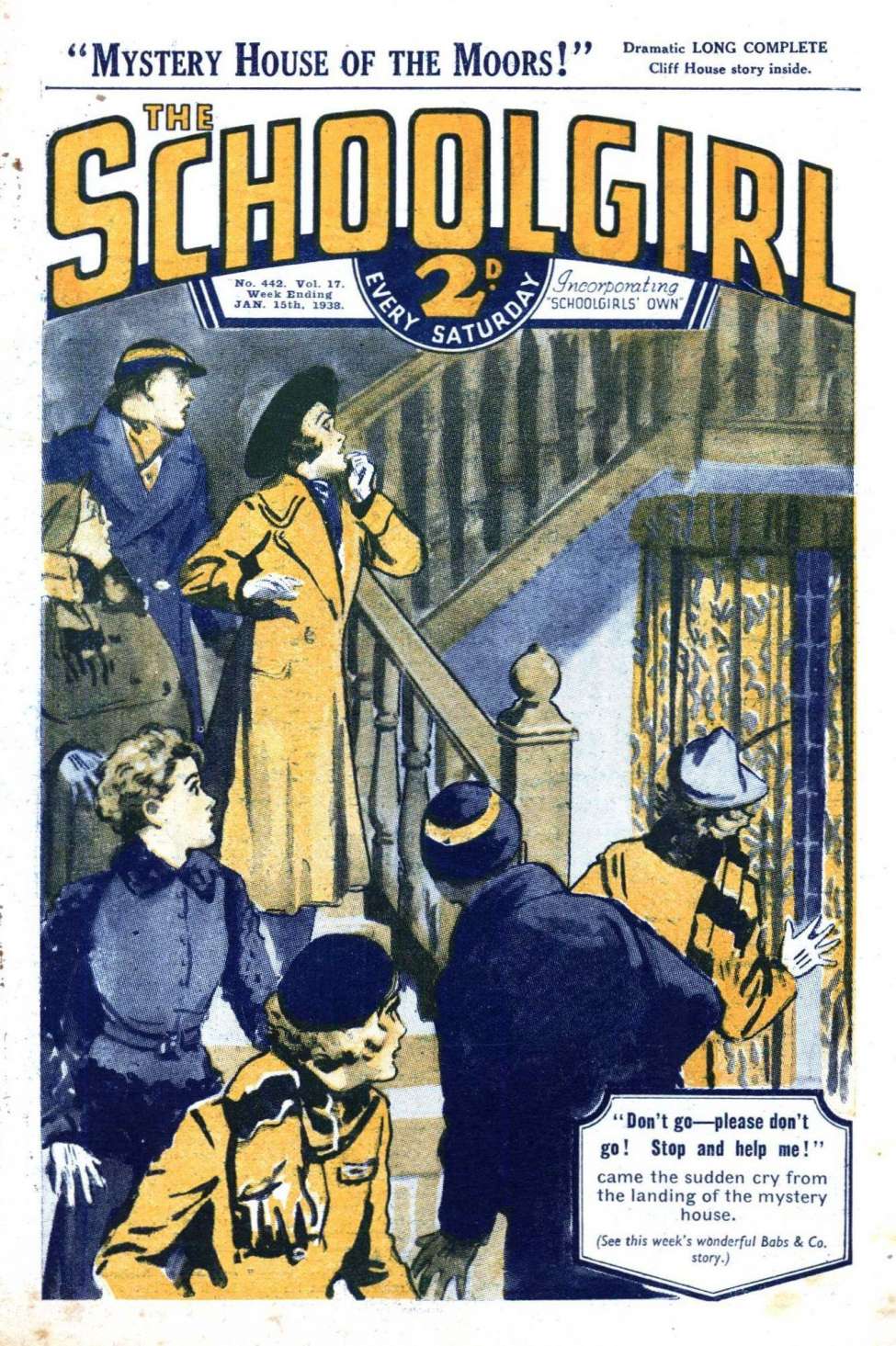 Comic Book Cover For The Schoolgirl 442