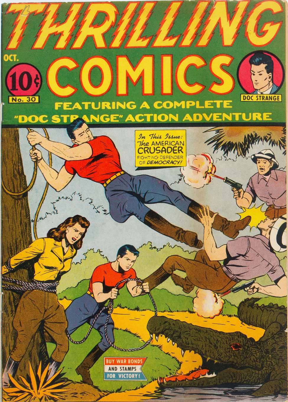 Comic Book Cover For Thrilling Comics 30 - Version 1
