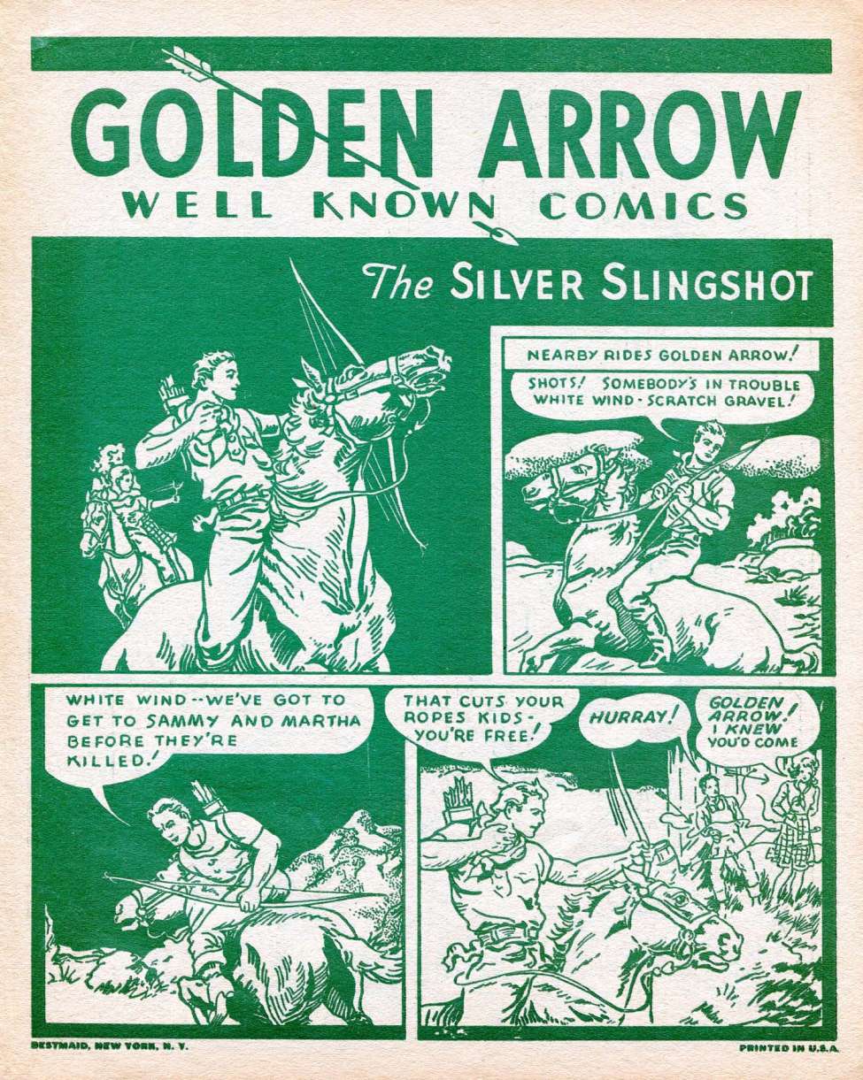 Comic Book Cover For Well Known Comics - Golden Arrow