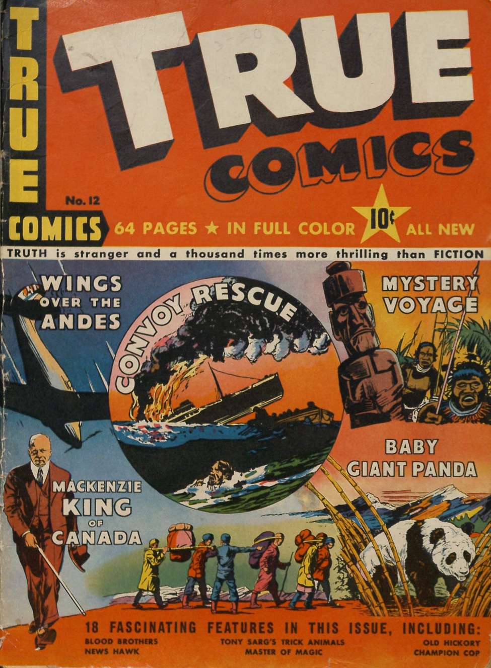 Comic Book Cover For True Comics 12