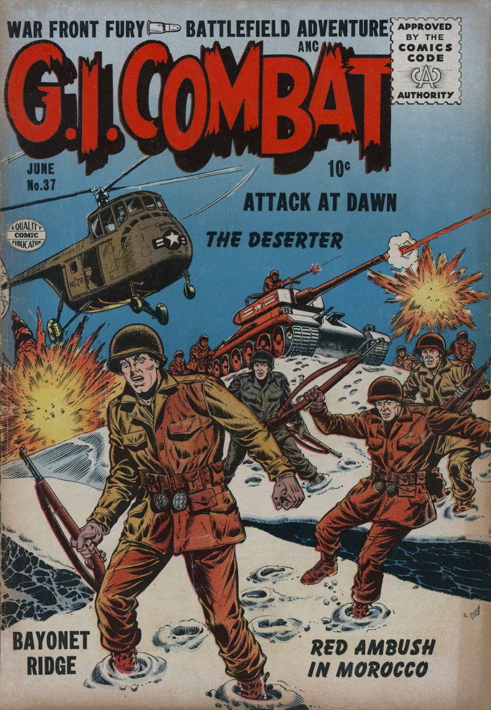 Comic Book Cover For G.I. Combat 37