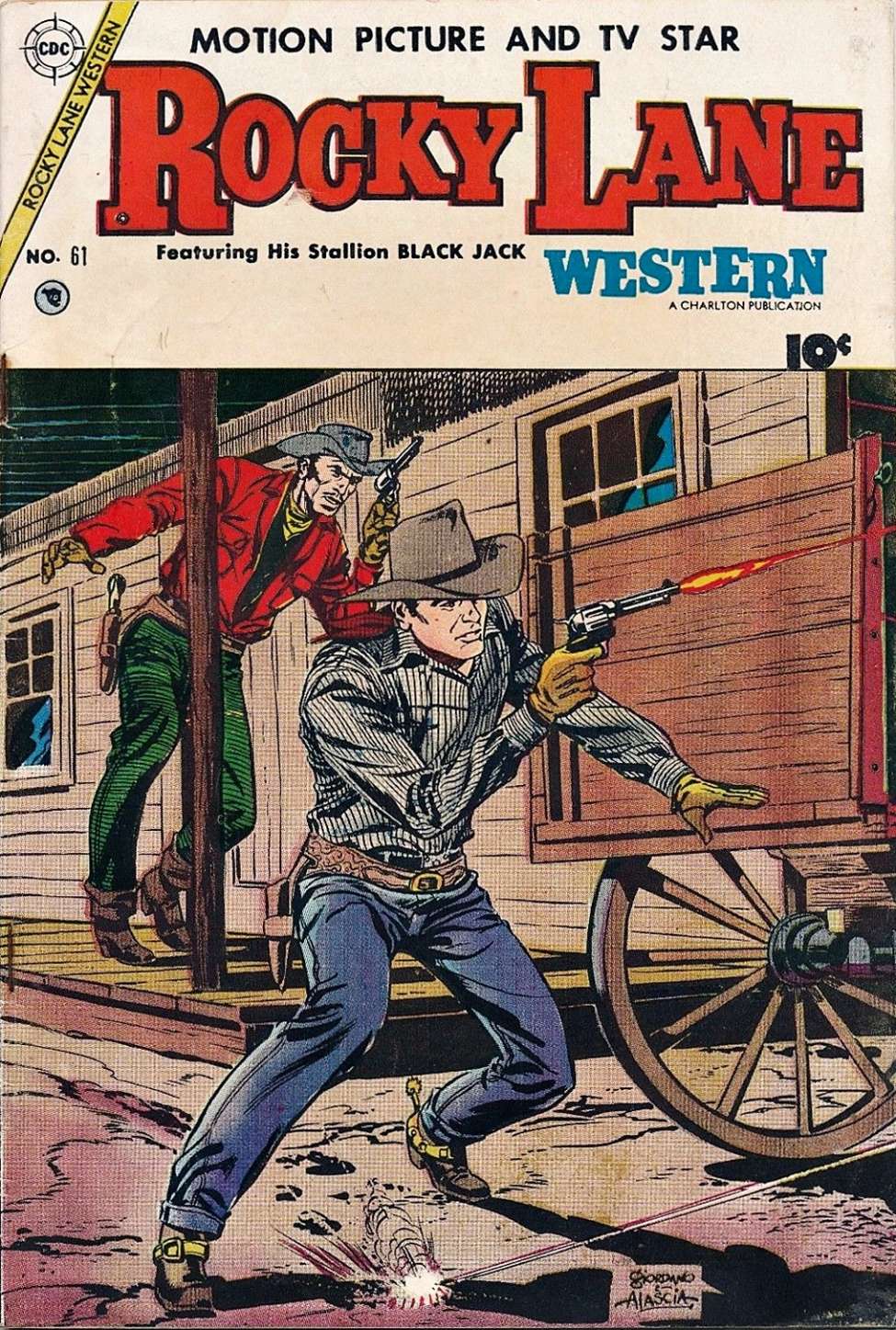 Comic Book Cover For Rocky Lane Western 61