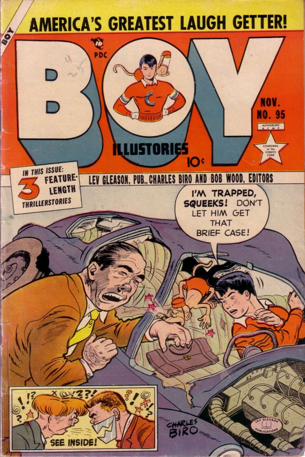Comic Book Cover For Boy Comics 95