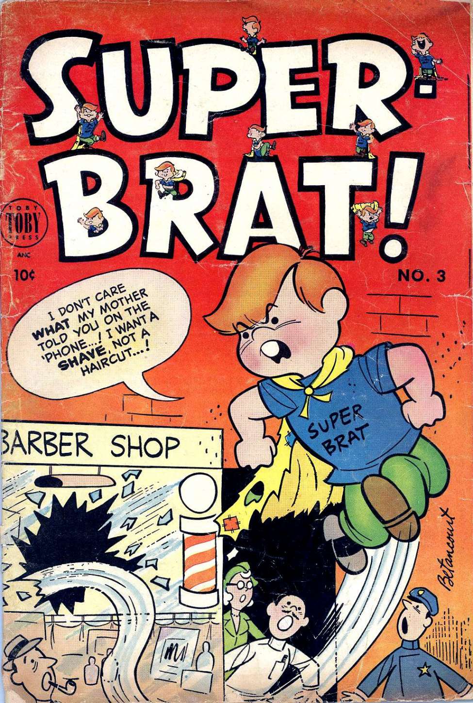 Comic Book Cover For Super-Brat 3