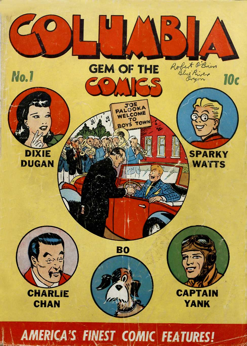 Comic Book Cover For Columbia Comics 1