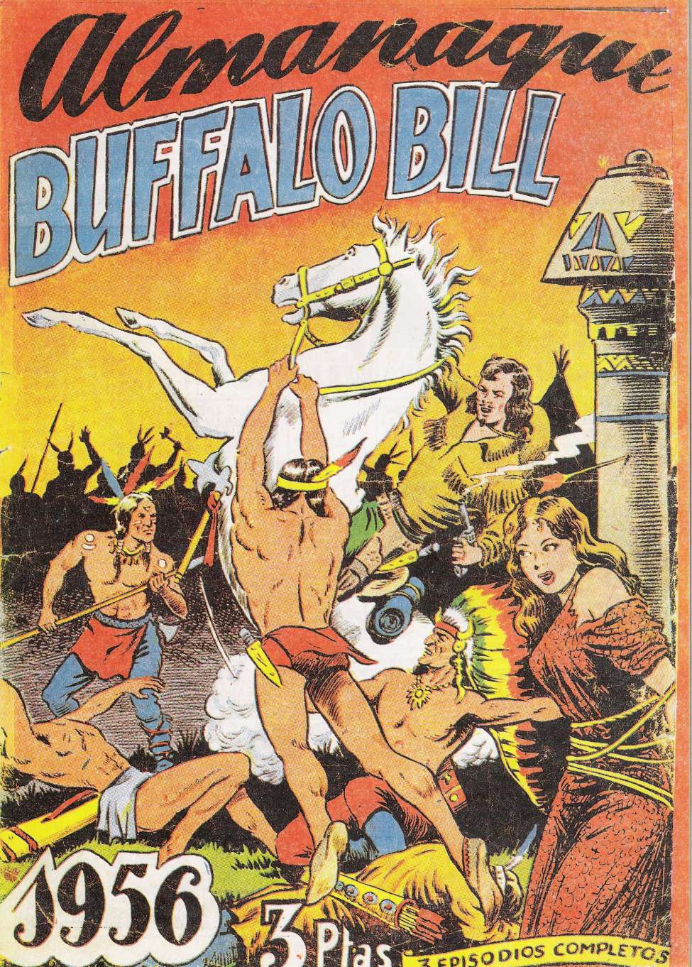 Comic Book Cover For Buffalo Bill - Almanaque 1956