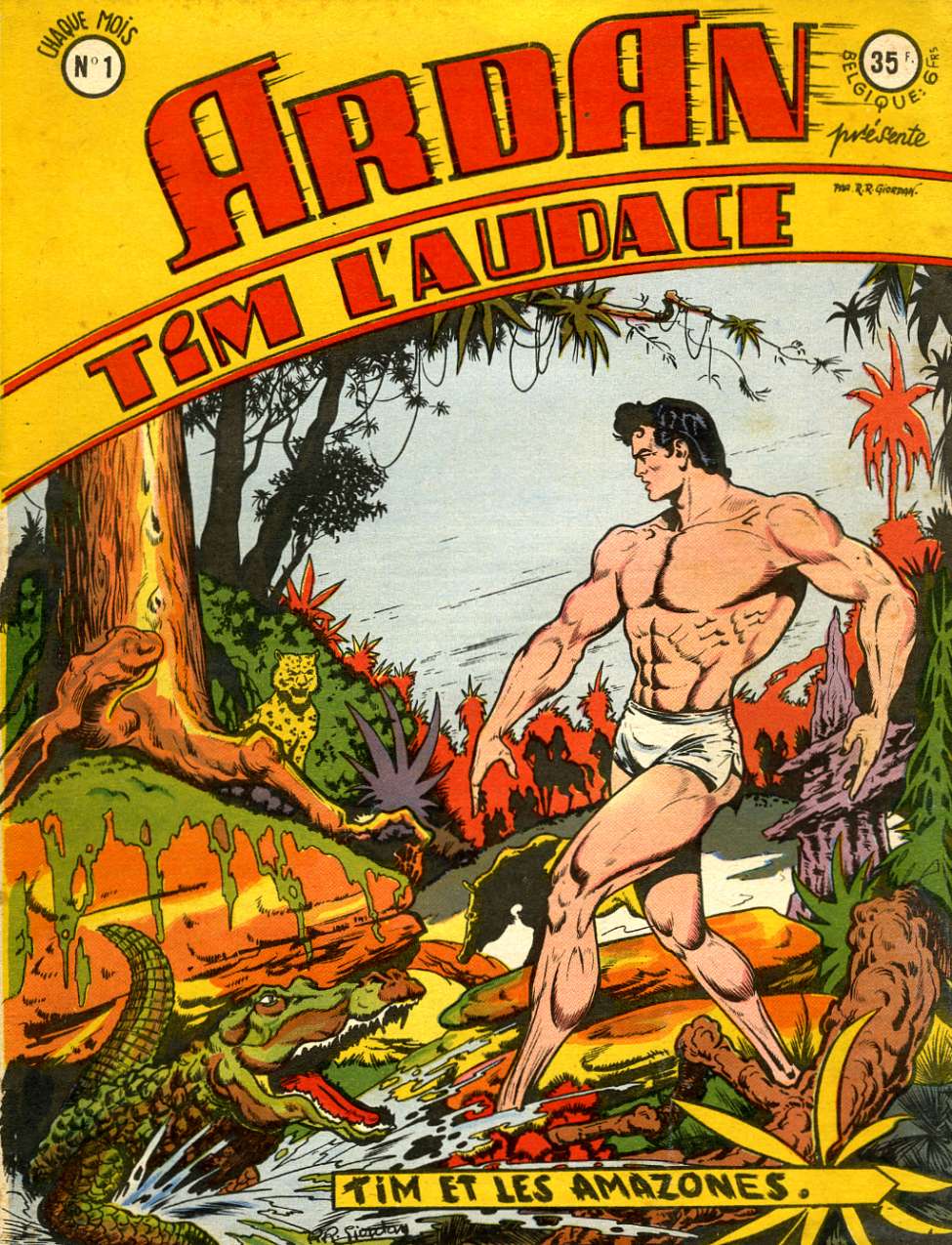 Comic Book Cover For Ardan 1 - Tim et Les Amazones
