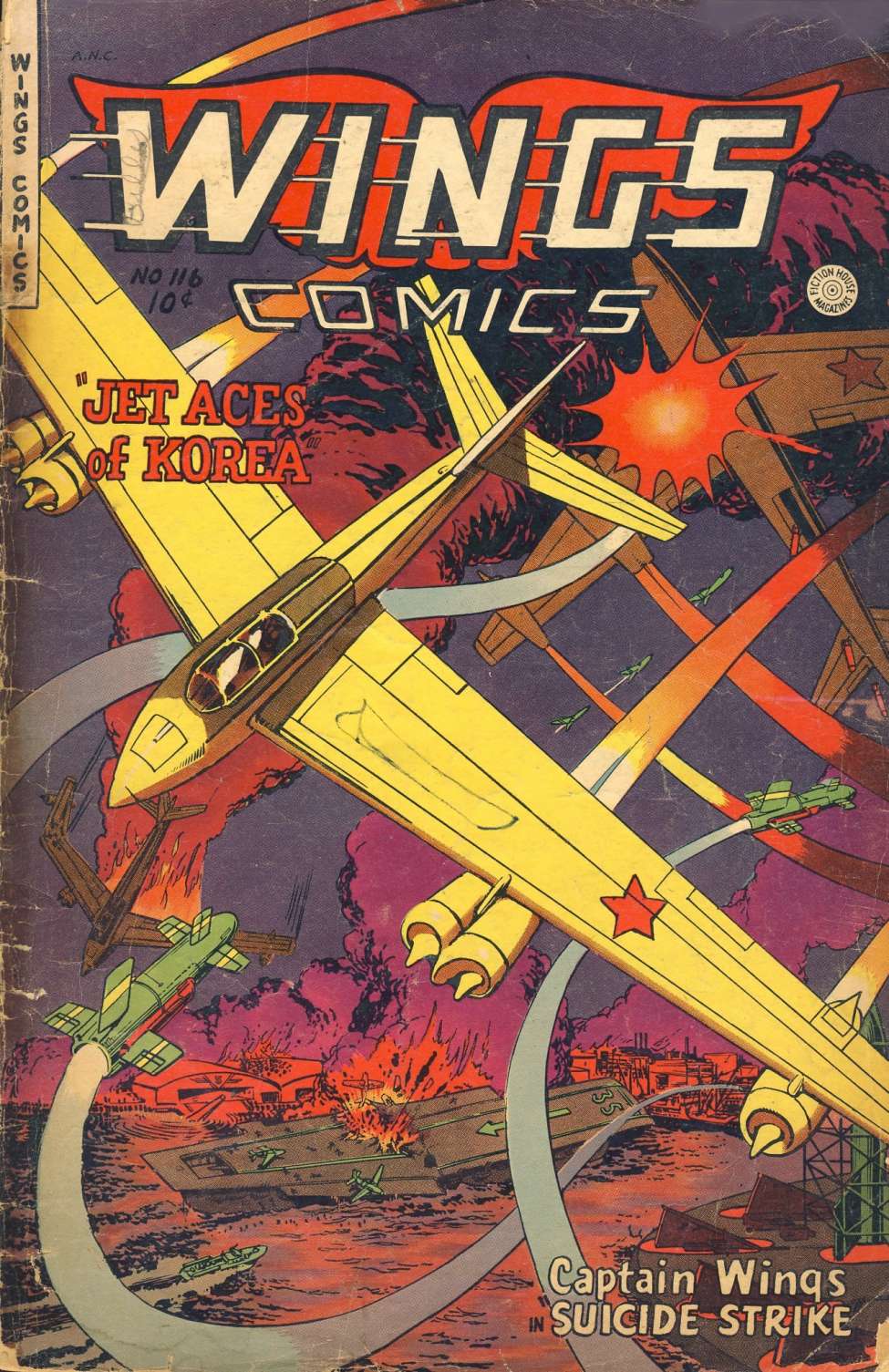 Comic Book Cover For Wings Comics 116