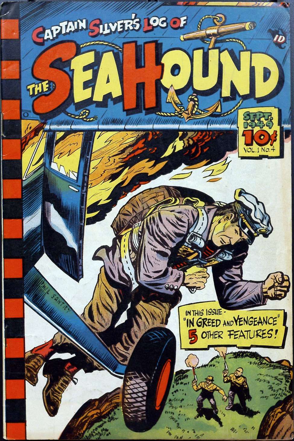 Comic Book Cover For Captain Silver's Log of the Sea Hound 4