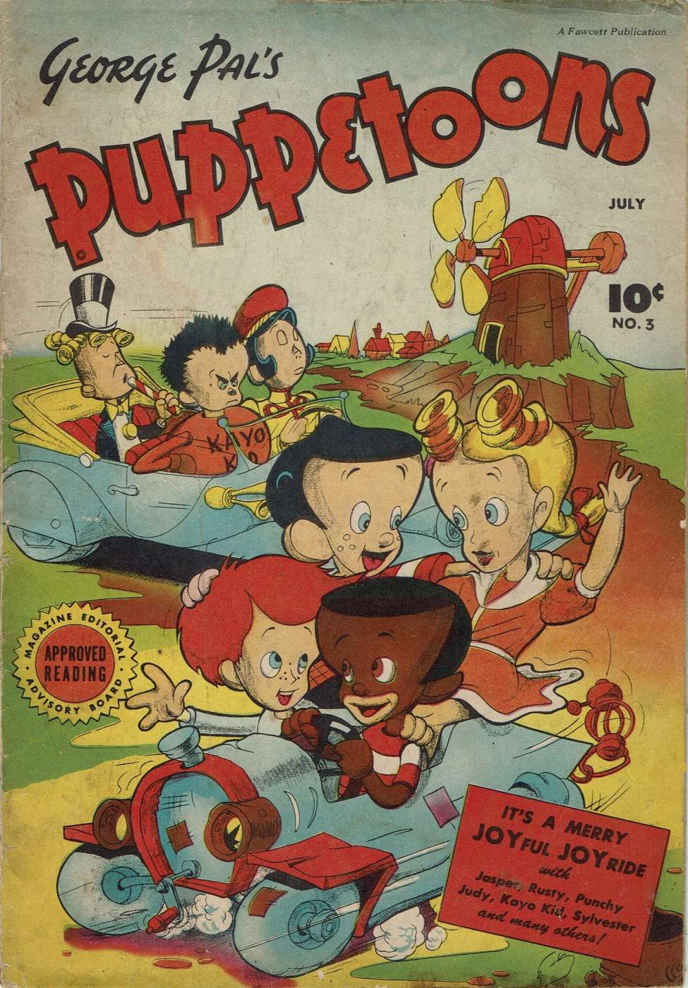 Comic Book Cover For George Pal's Puppetoons 3