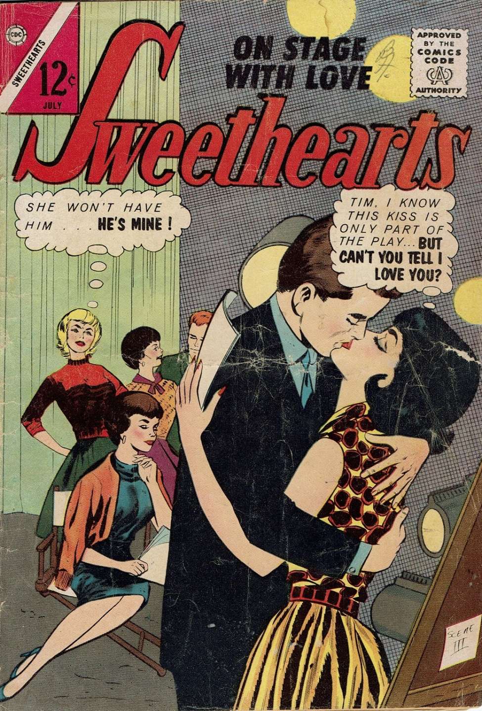 Comic Book Cover For Sweethearts 72