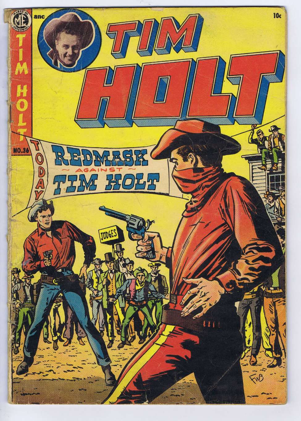 Comic Book Cover For Tim Holt 36
