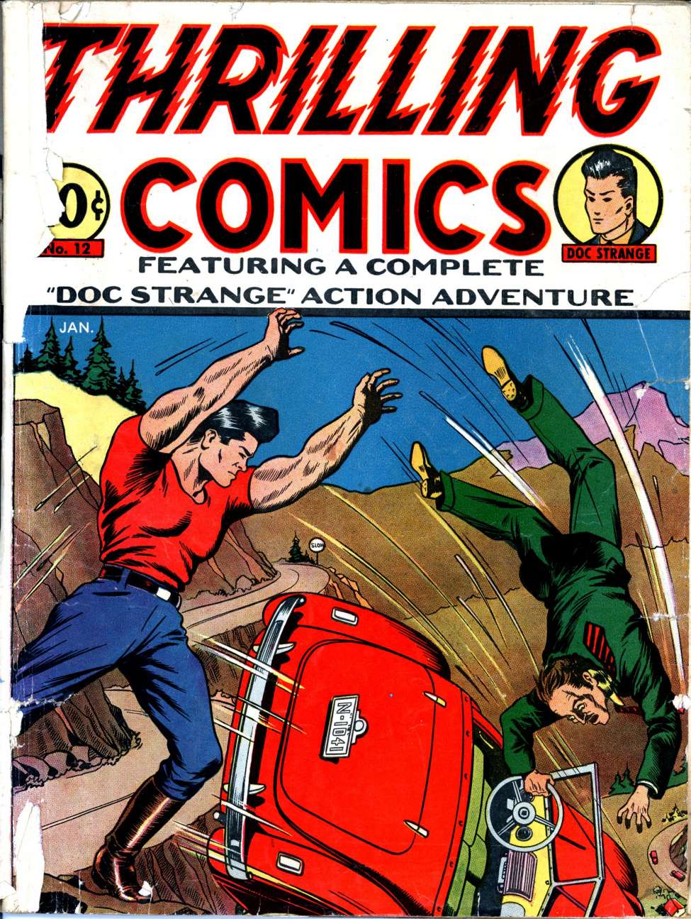 Comic Book Cover For Thrilling Comics 12 (alt) - Version 1