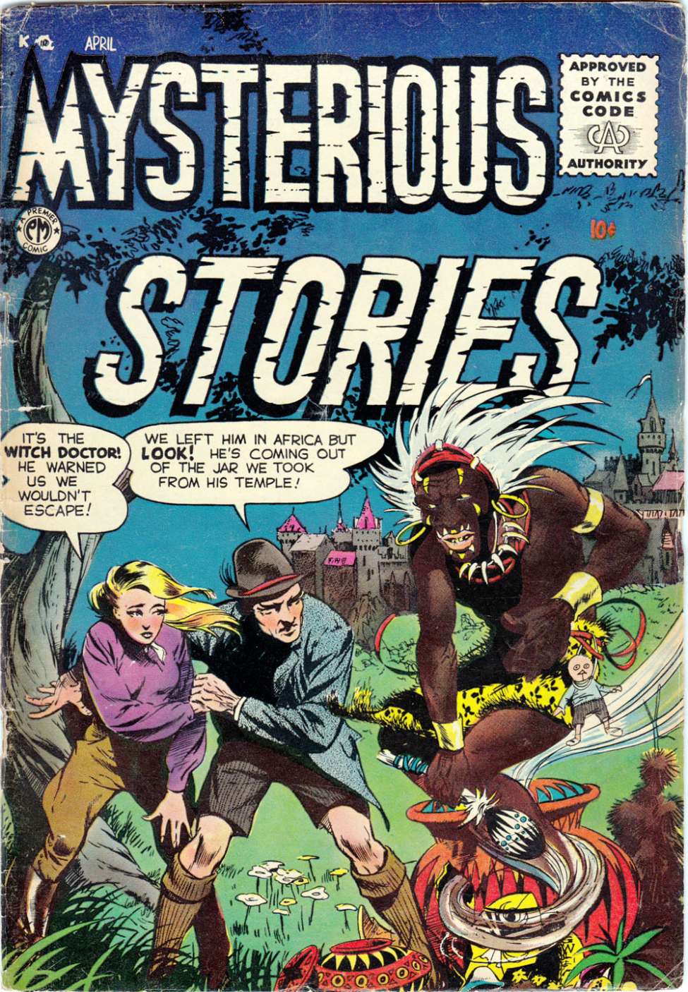 Comic Book Cover For Mysterious Stories 3