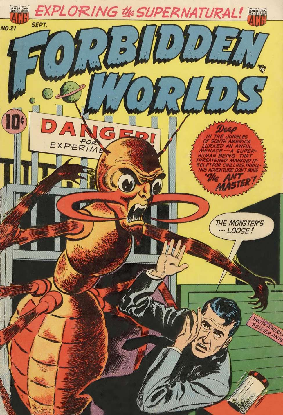 Comic Book Cover For Forbidden Worlds 21