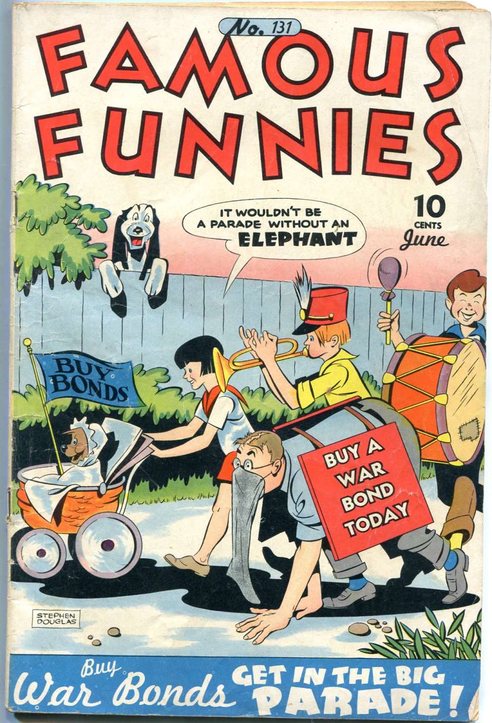 Comic Book Cover For Famous Funnies 131