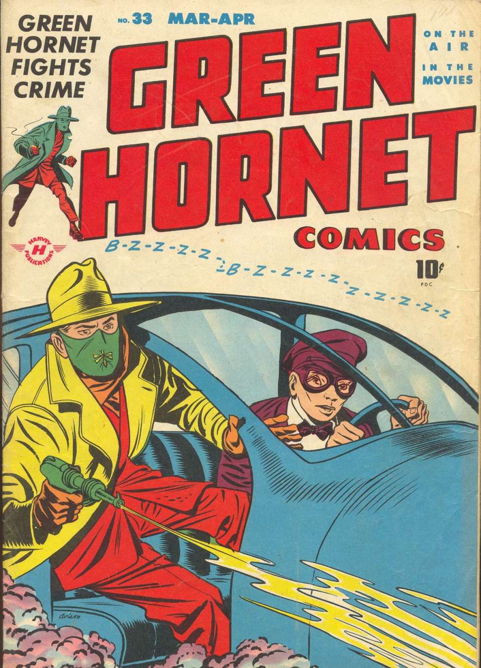 Comic Book Cover For Green Hornet Comics 33