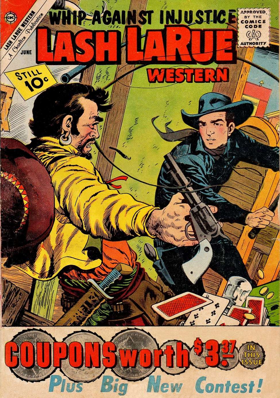 Comic Book Cover For Lash LaRue Western 84