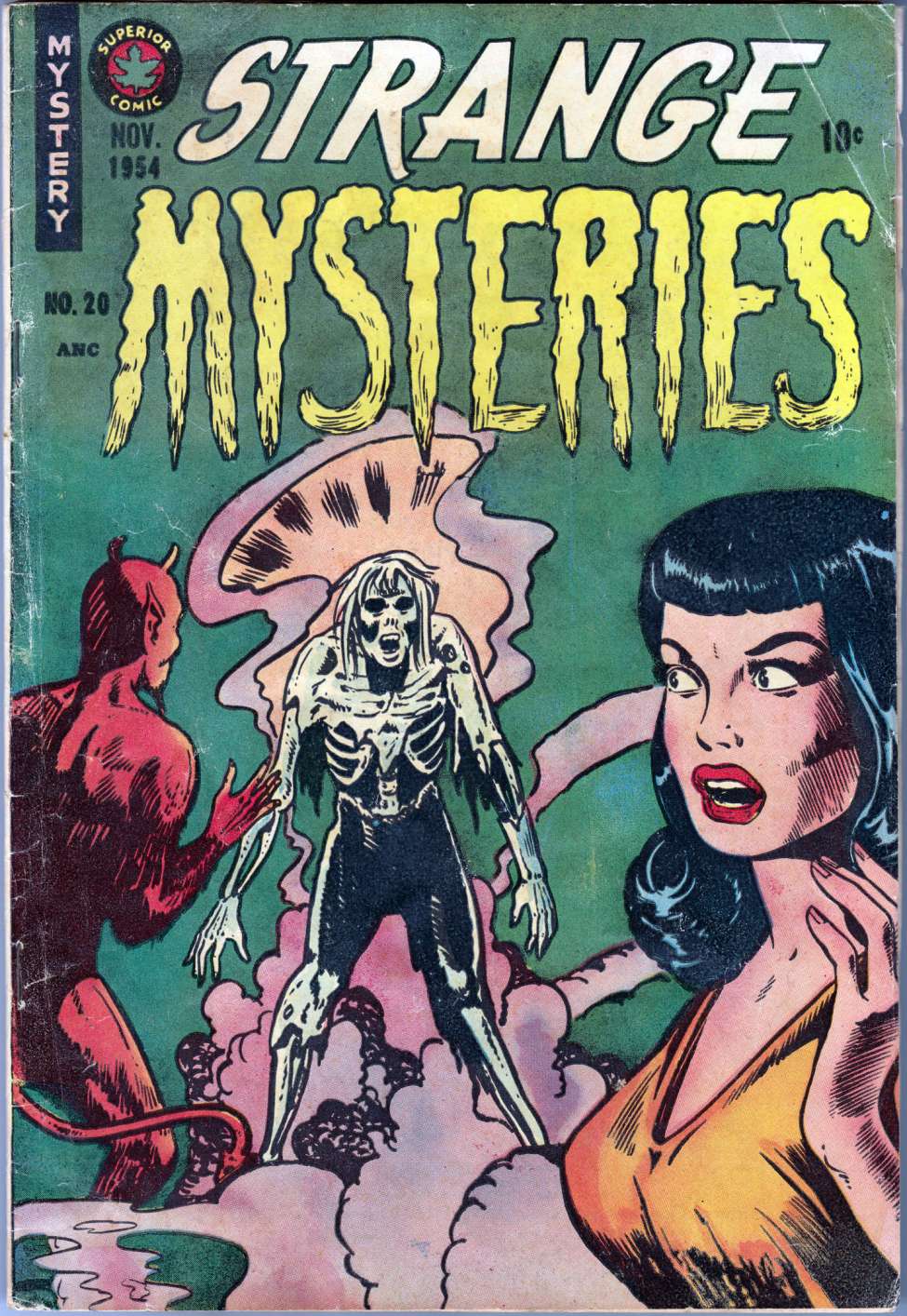 Comic Book Cover For Strange Mysteries 20