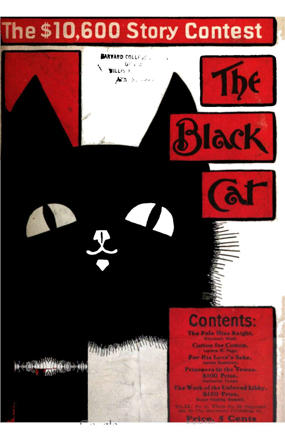 Book Cover For The Black Cat v9 11 - The Pale Miss Knight - Elizabeth West