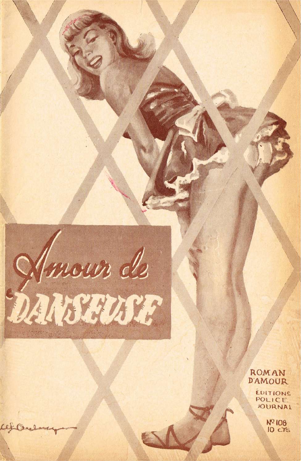 Book Cover For Roman d'Amour 108 - Amour de danseuse
