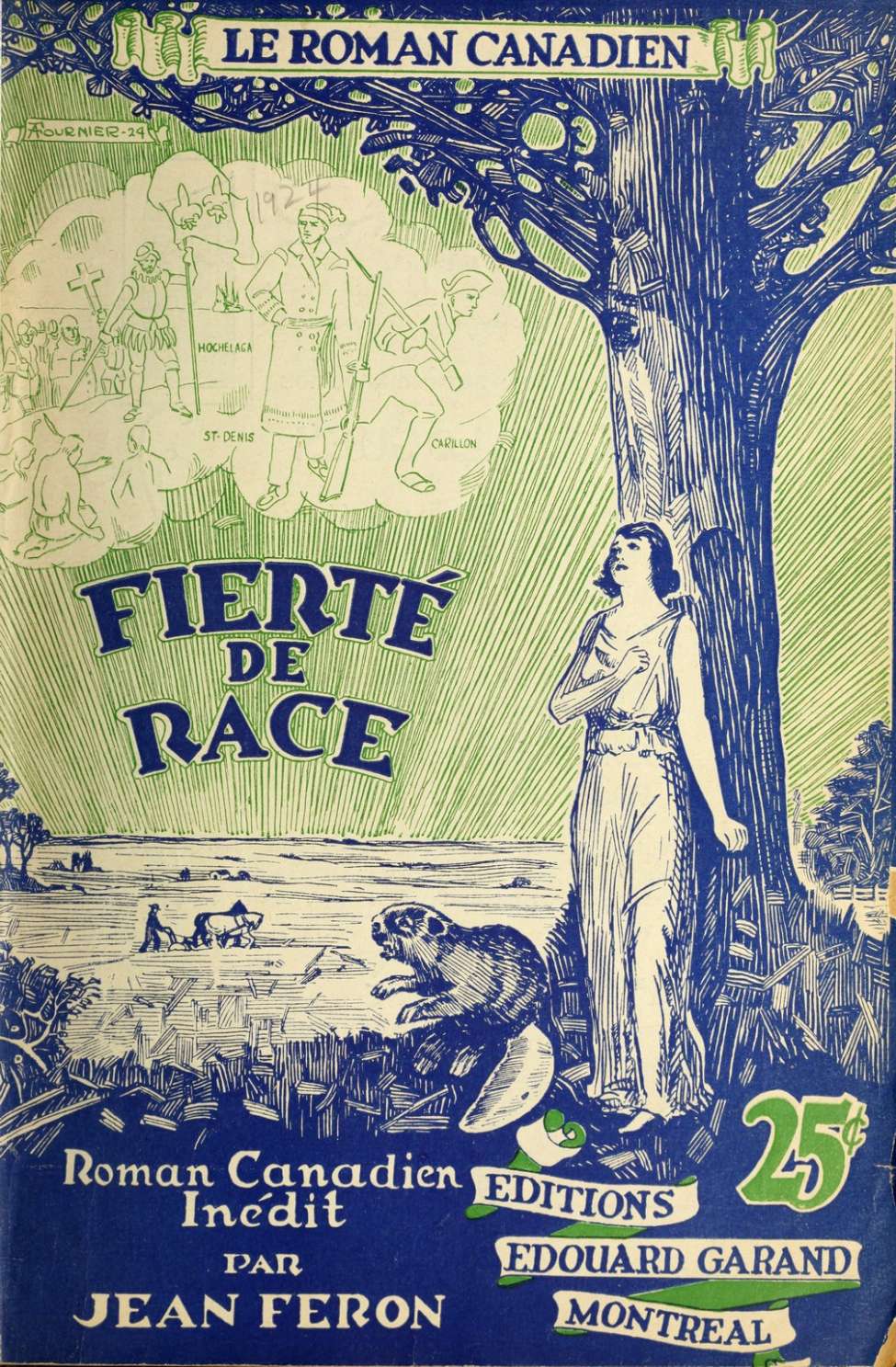 Book Cover For Le Roman Canadien 12 - Fierté de race