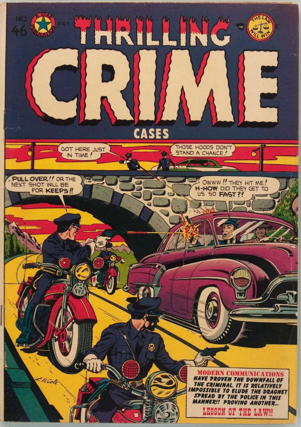 Comic Book Cover For Thrilling Crime Cases 46