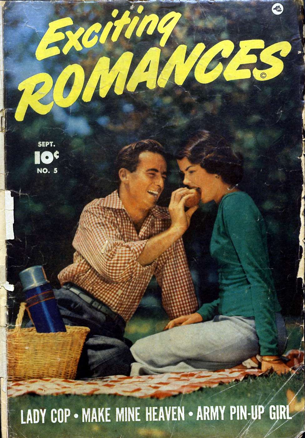 Comic Book Cover For Exciting Romances 5