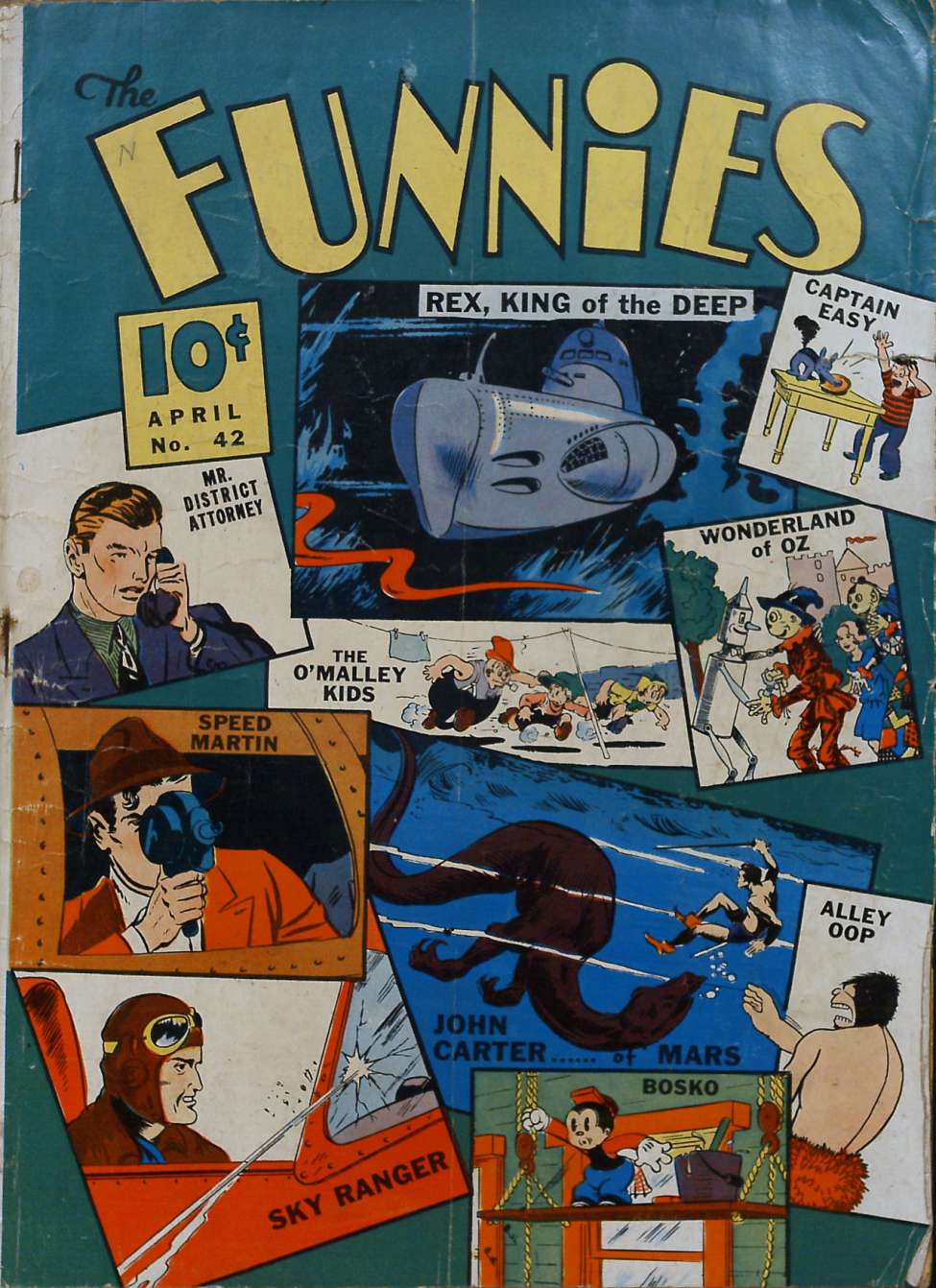Comic Book Cover For The Funnies 42