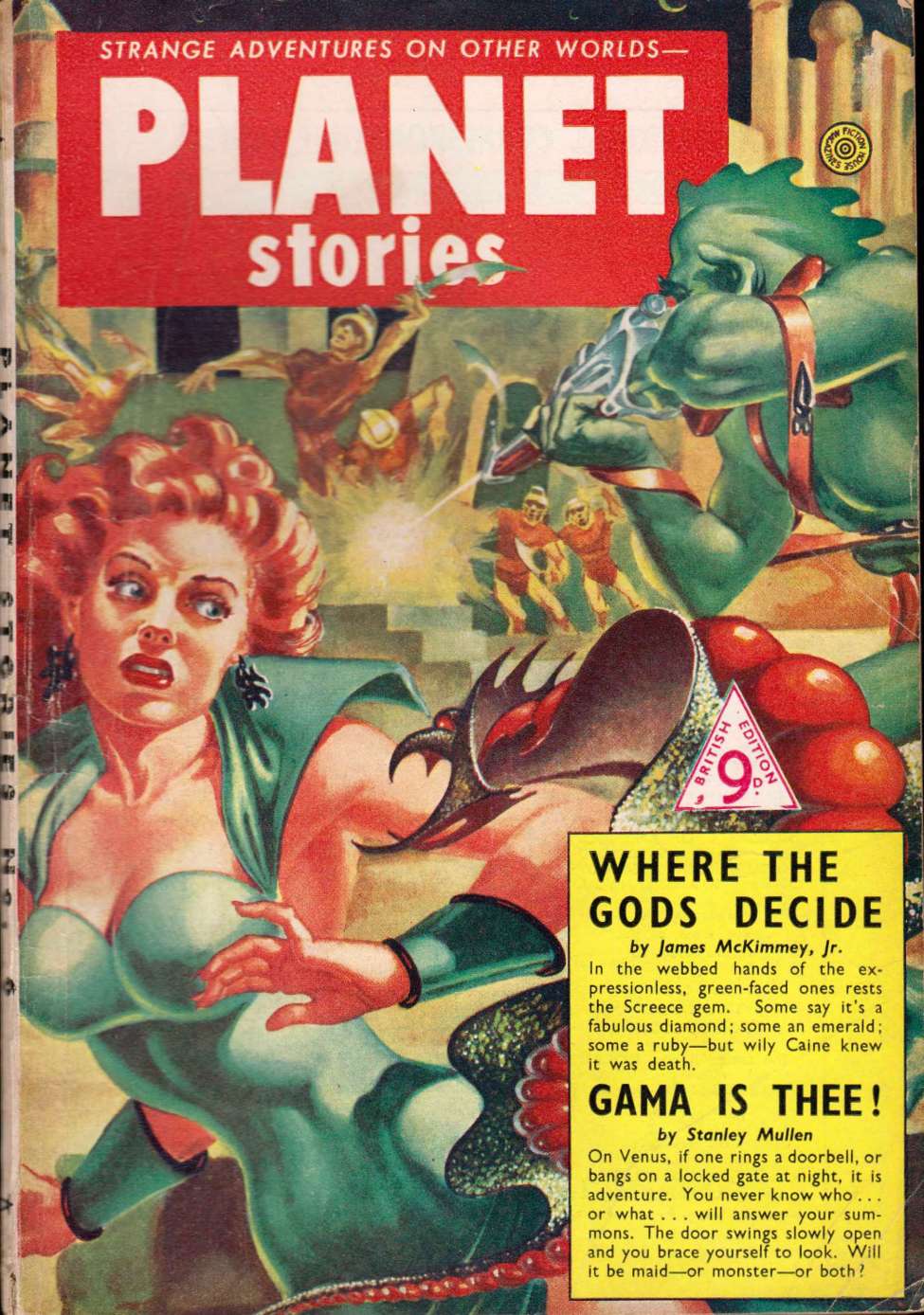 Comic Book Cover For Planet Stories (UK) 6 - Where the Gods Decide - James McKimmey, Jr.