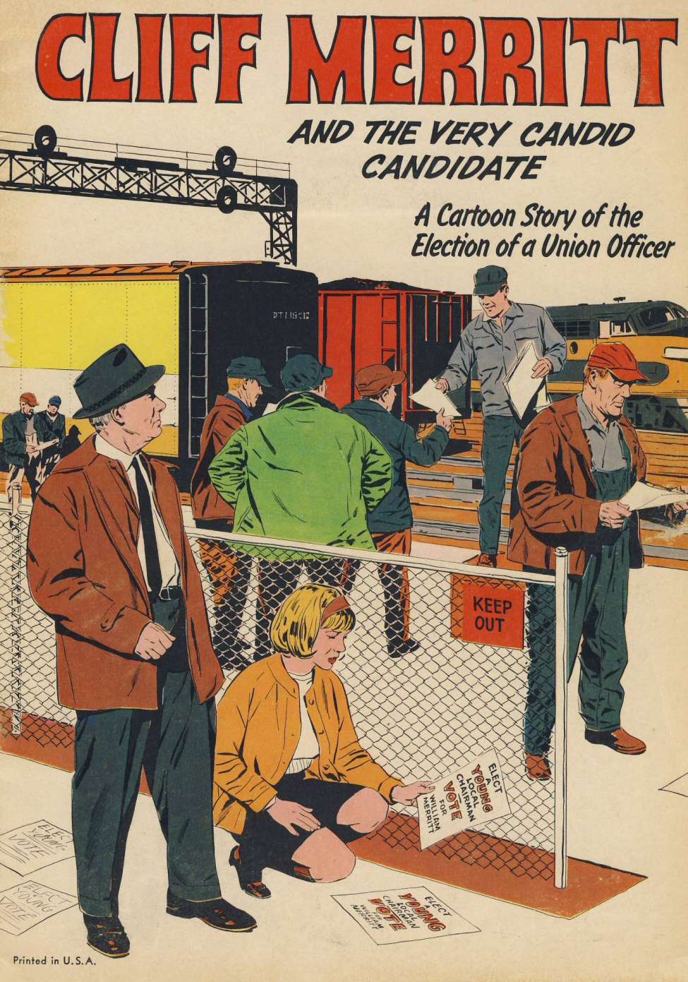 Comic Book Cover For Cliff Merritt and the Very Candid Candidate