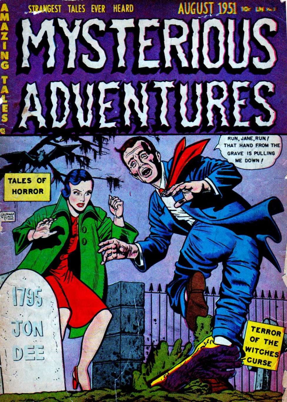 Comic Book Cover For Mysterious Adventures 3 - Version 1