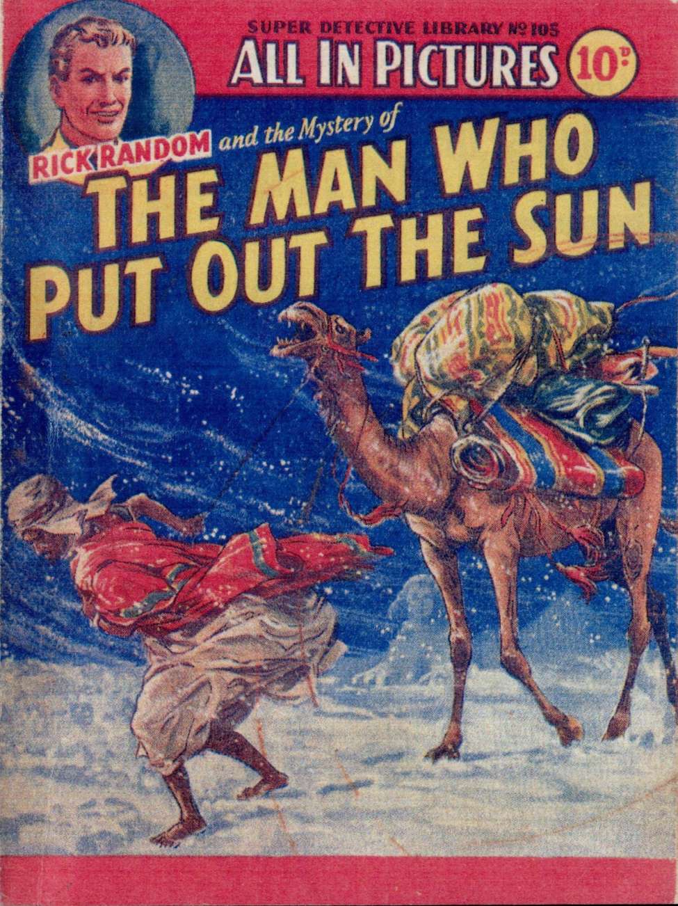 Book Cover For Super Detective Library 105 - Mystery of the Man Who Put Out the Sun