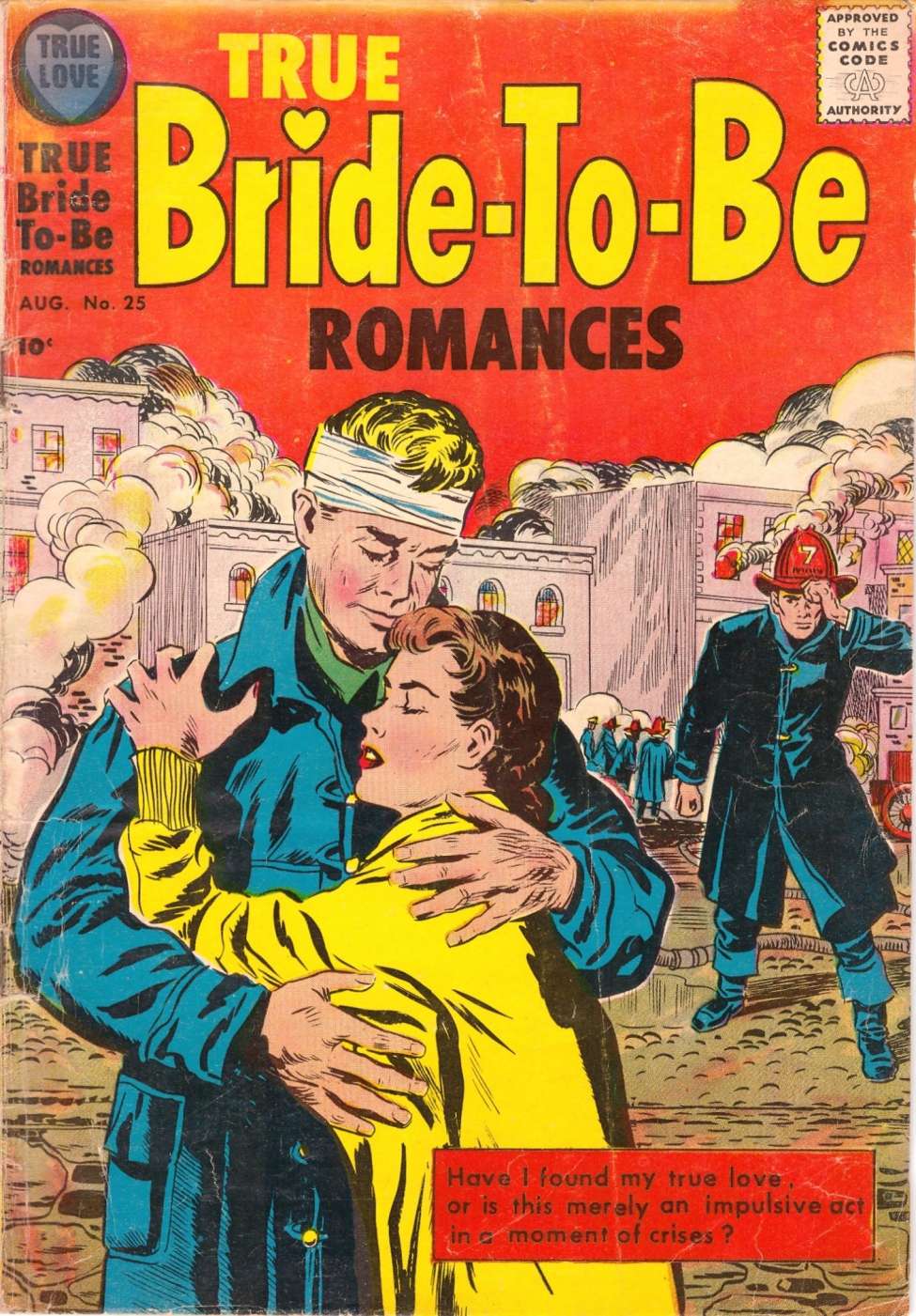 Comic Book Cover For True Bride-To-Be Romances 25