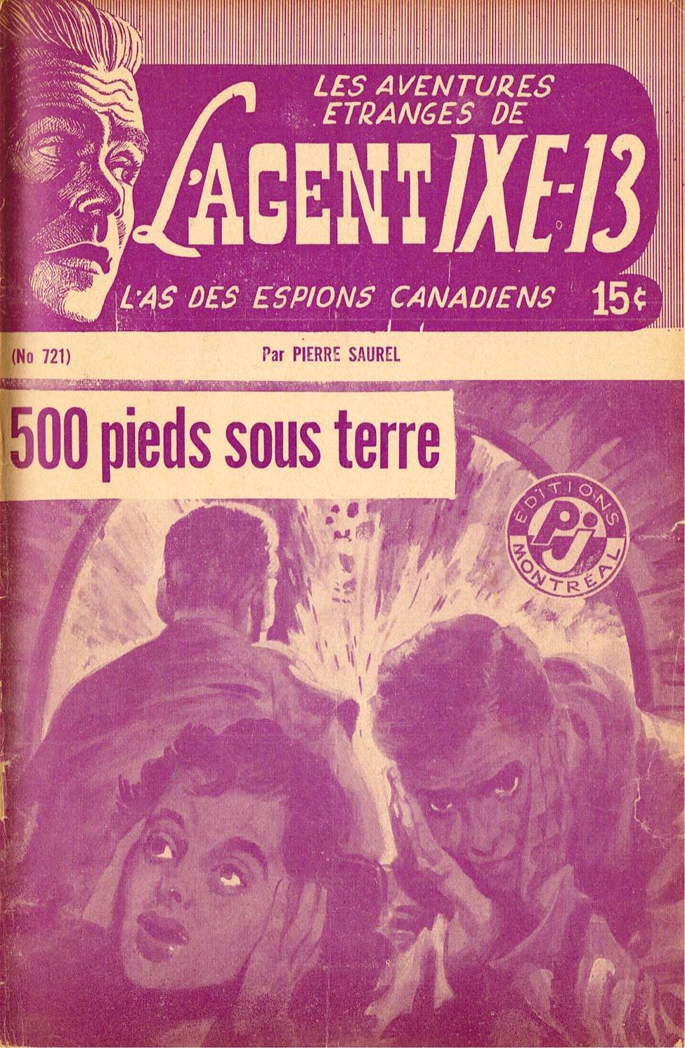 Book Cover For L'Agent IXE-13 v2 721 - 500 pieds sous terre