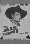 Cover For Tom Mix Circus Souvenir Route Book - 1937