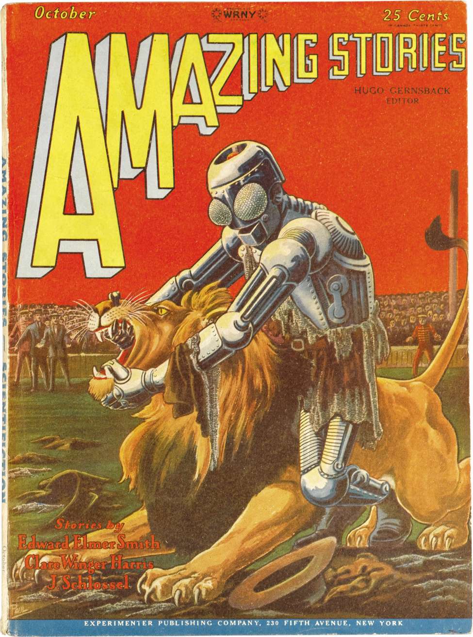 Comic Book Cover For Amazing Stories v3 7 - The Menace of Mars - Frank R. Paul